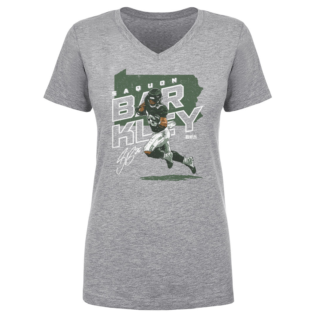 Saquon Barkley Women's V-Neck T-Shirt | 500 LEVEL