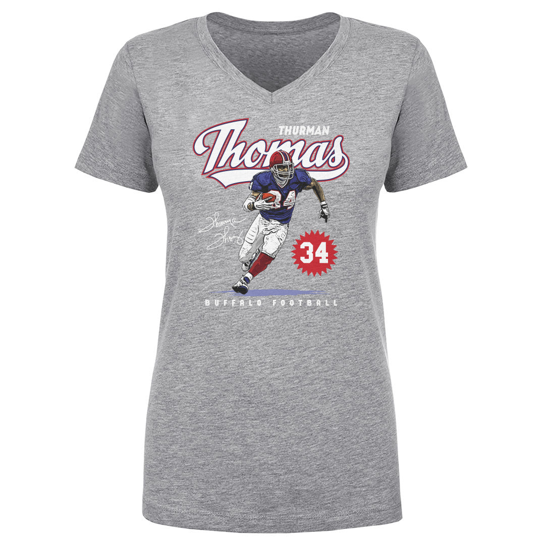 Thurman Thomas Women's V-Neck T-Shirt | 500 LEVEL