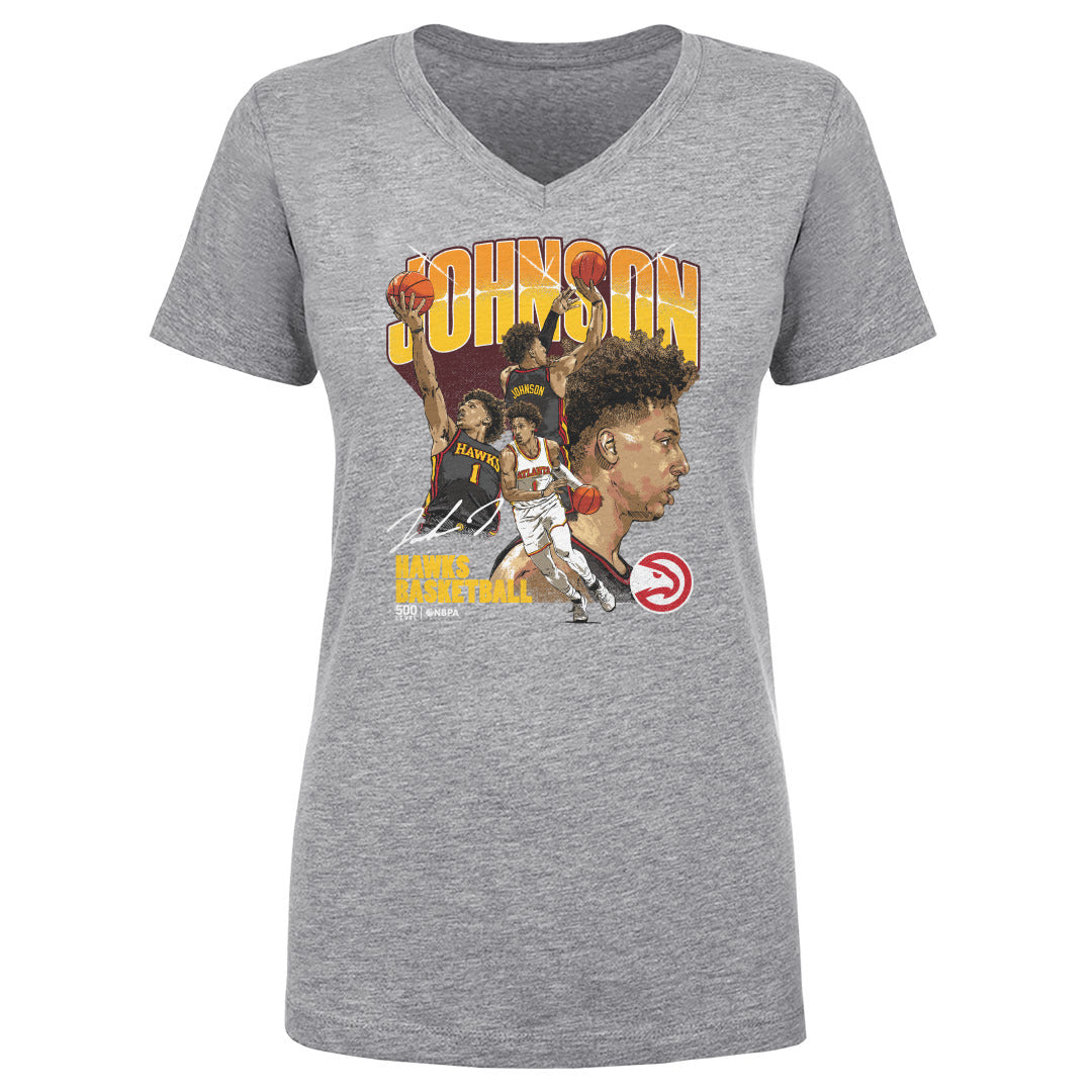 Jalen Johnson Women's V-Neck T-Shirt | 500 LEVEL