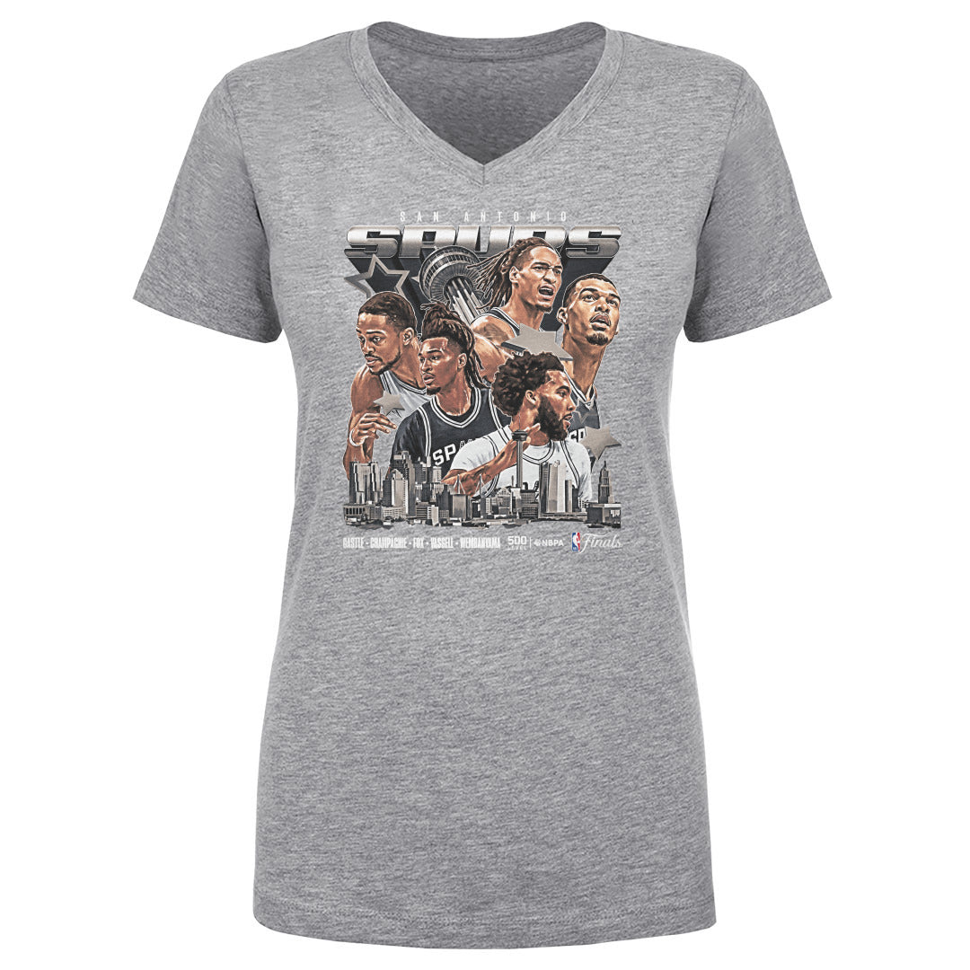 San Antonio Spurs Women's V-Neck T-Shirt | 500 LEVEL