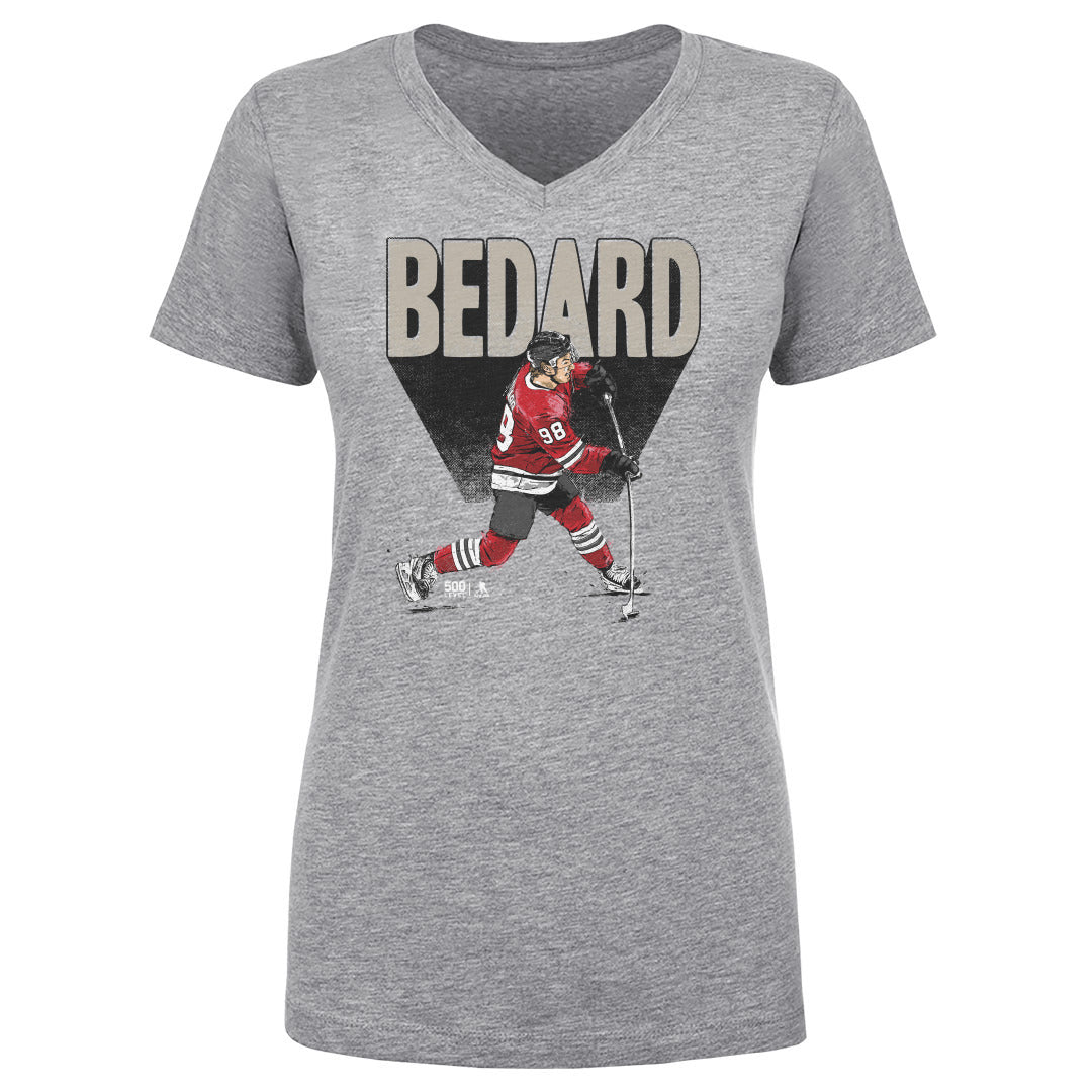 Connor Bedard Women's V-Neck T-Shirt | 500 LEVEL