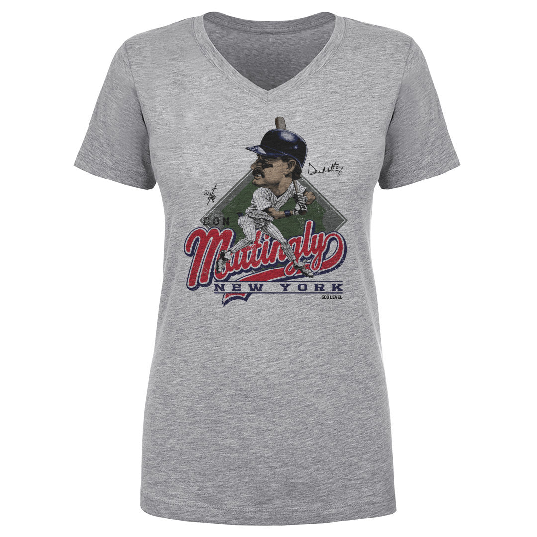 Don Mattingly Women's V-Neck T-Shirt | 500 LEVEL