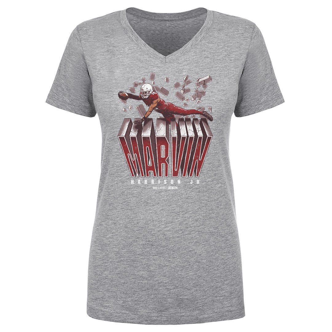 Marvin Harrison Jr. Women's V-Neck T-Shirt | 500 LEVEL