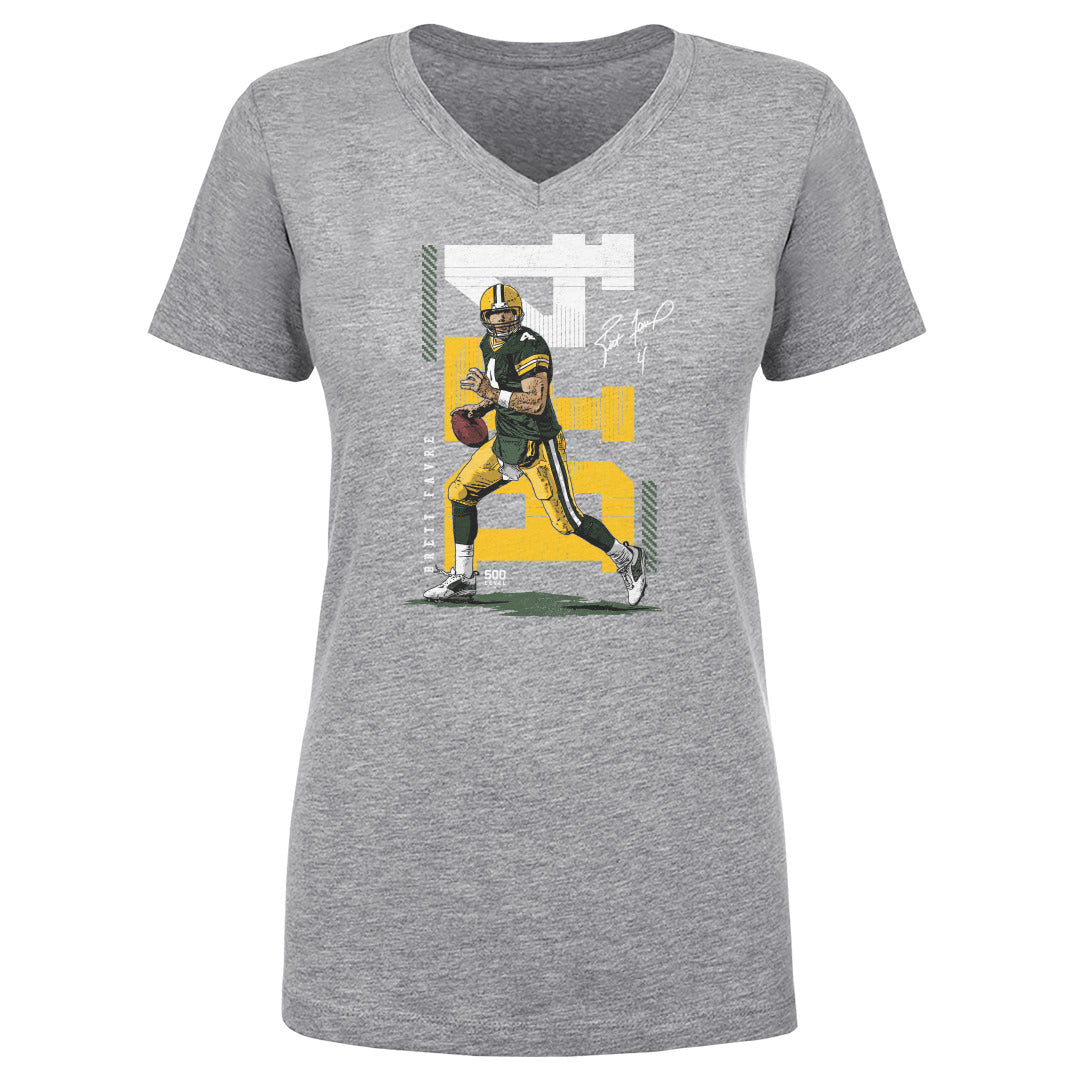 Brett Favre Women's V-Neck T-Shirt | 500 LEVEL