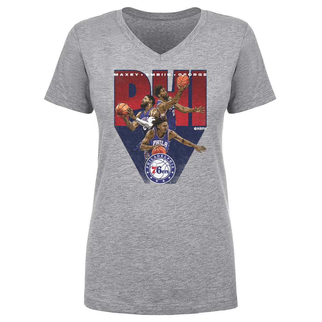 Joel Embiid Women's V-Neck T-Shirt | 500 LEVEL