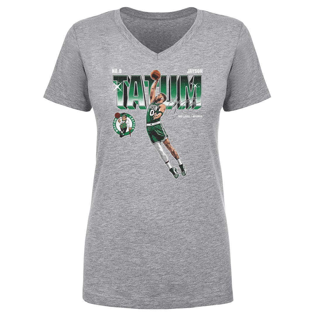Jayson Tatum Women's V-Neck T-Shirt | 500 LEVEL
