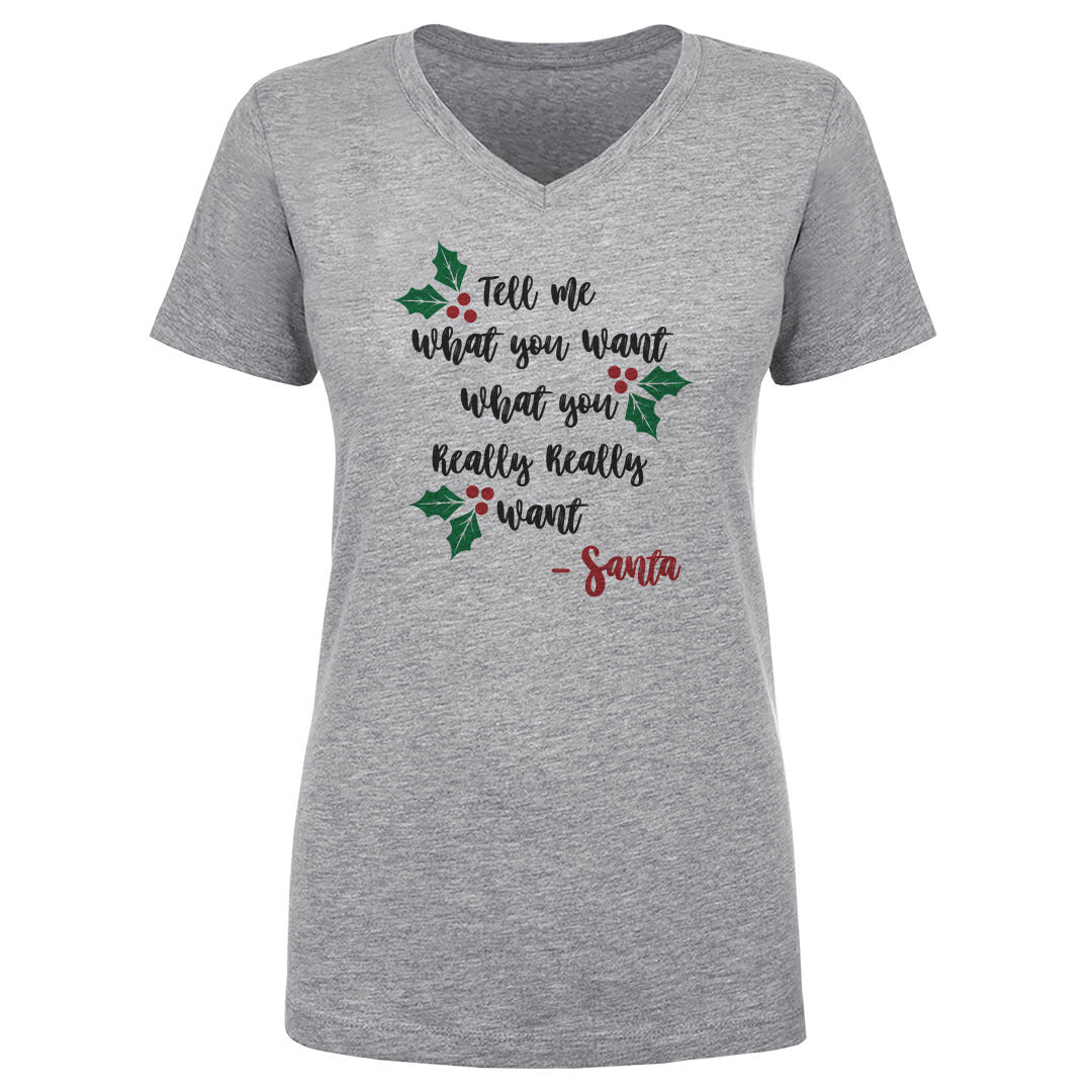 Christmas Women's V-Neck T-Shirt | 500 LEVEL