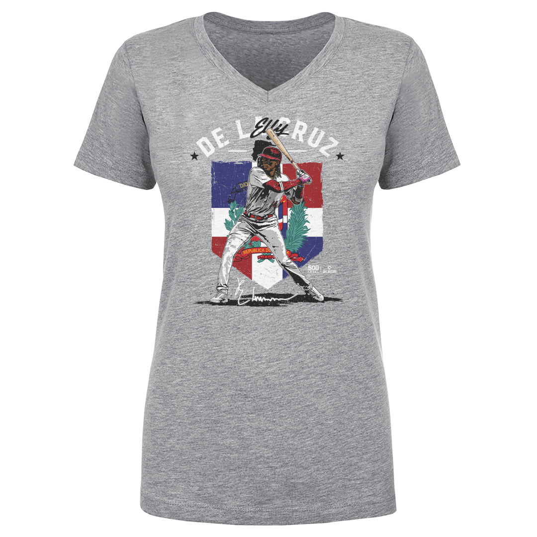Elly De La Cruz Women's V-Neck T-Shirt | 500 LEVEL