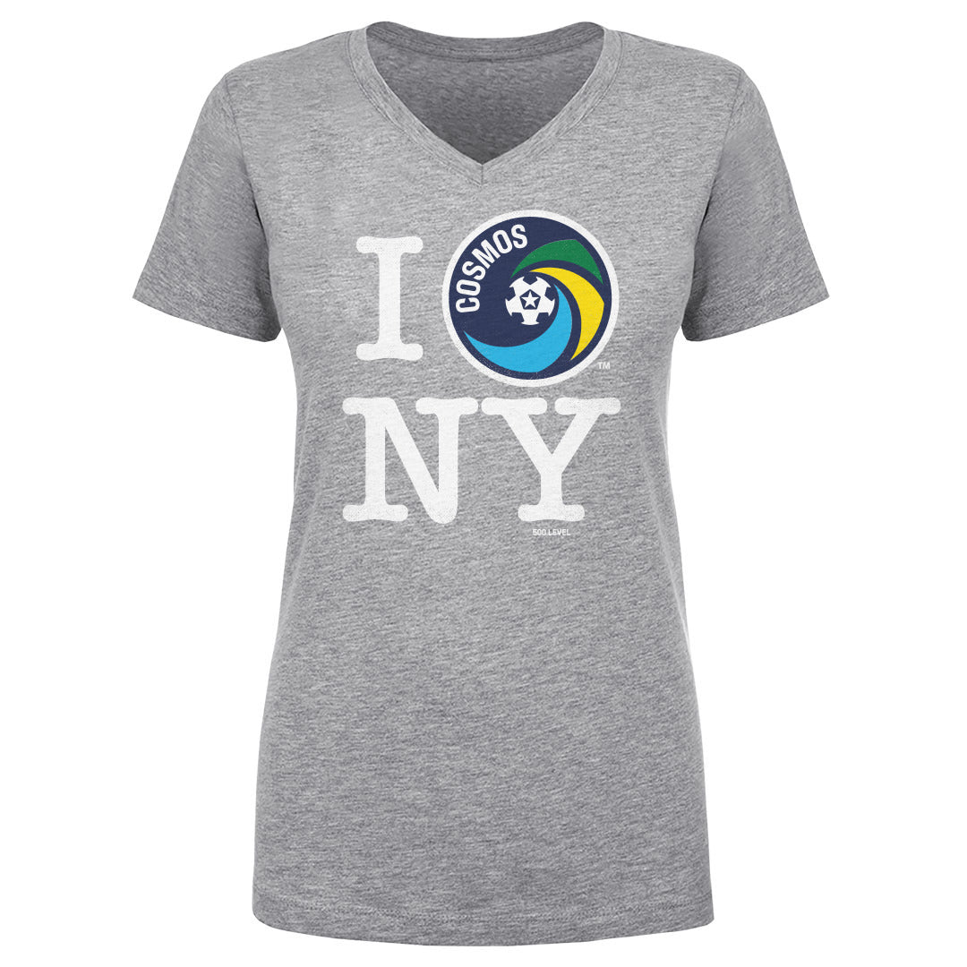 New York Cosmos Women's V-Neck T-Shirt | 500 LEVEL