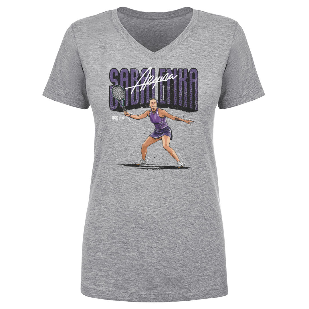 Aryna Sabalenka Women's V-Neck T-Shirt | 500 LEVEL