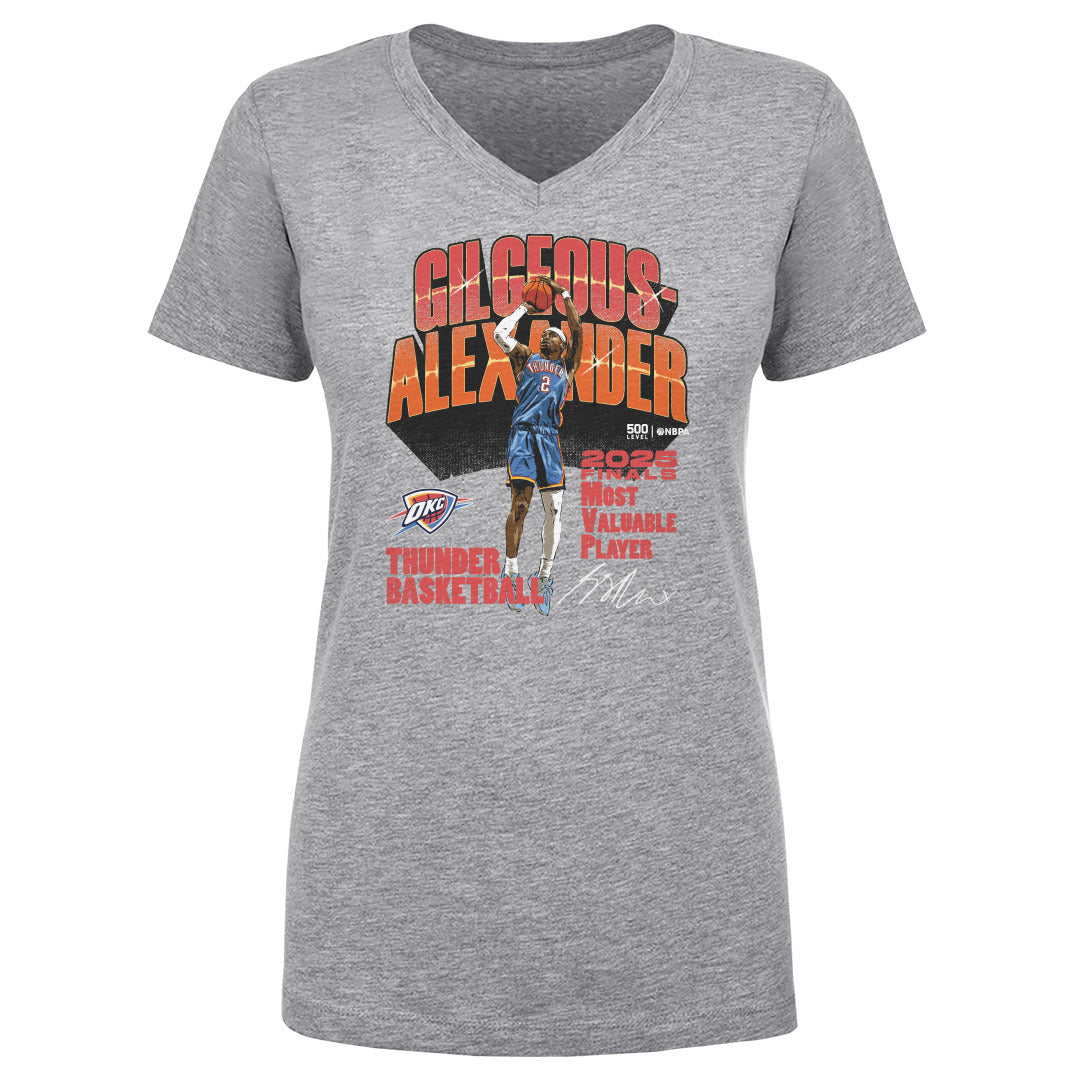 Shai Gilgeous-Alexander Women's V-Neck T-Shirt | 500 LEVEL