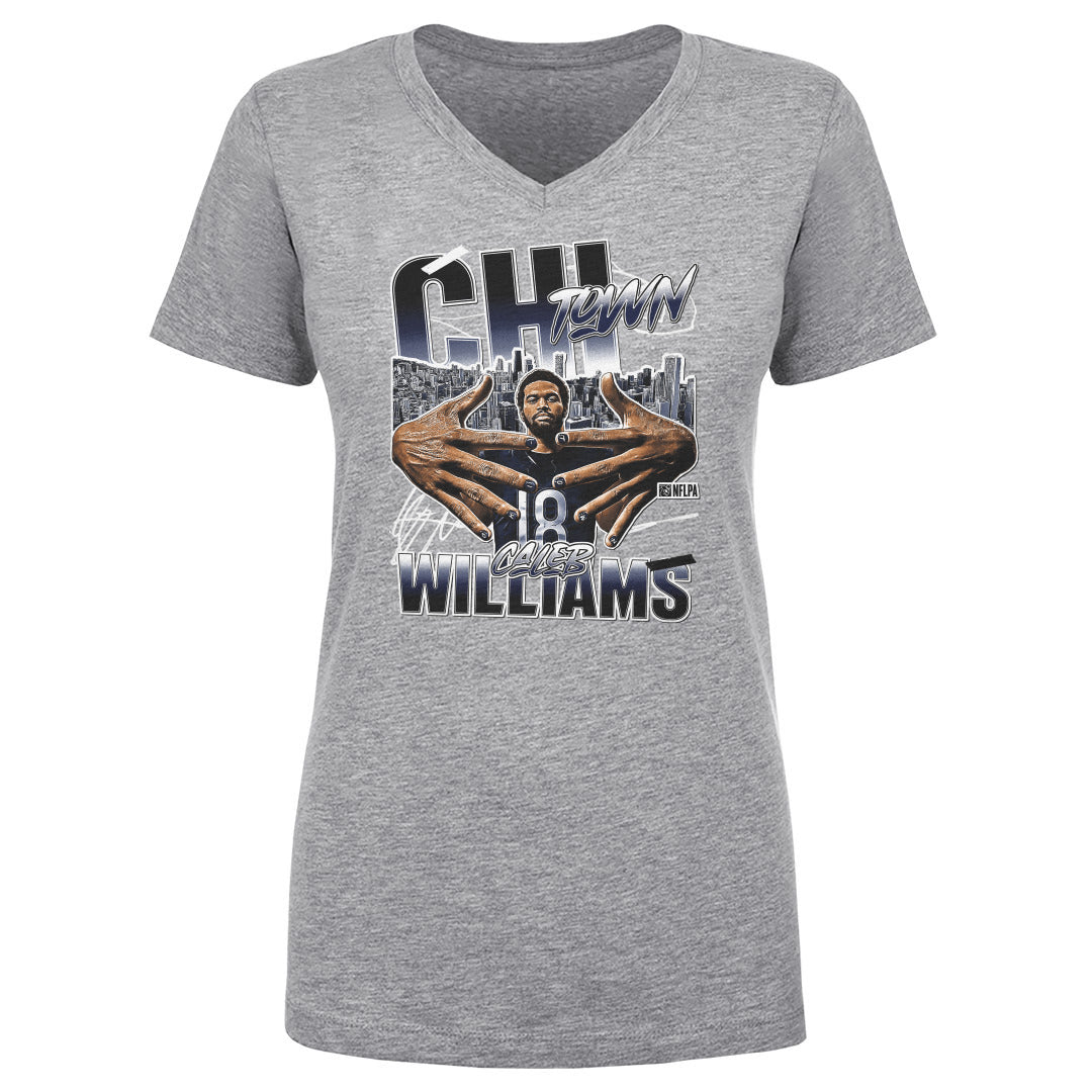 Caleb Williams Women's V-Neck T-Shirt | 500 LEVEL