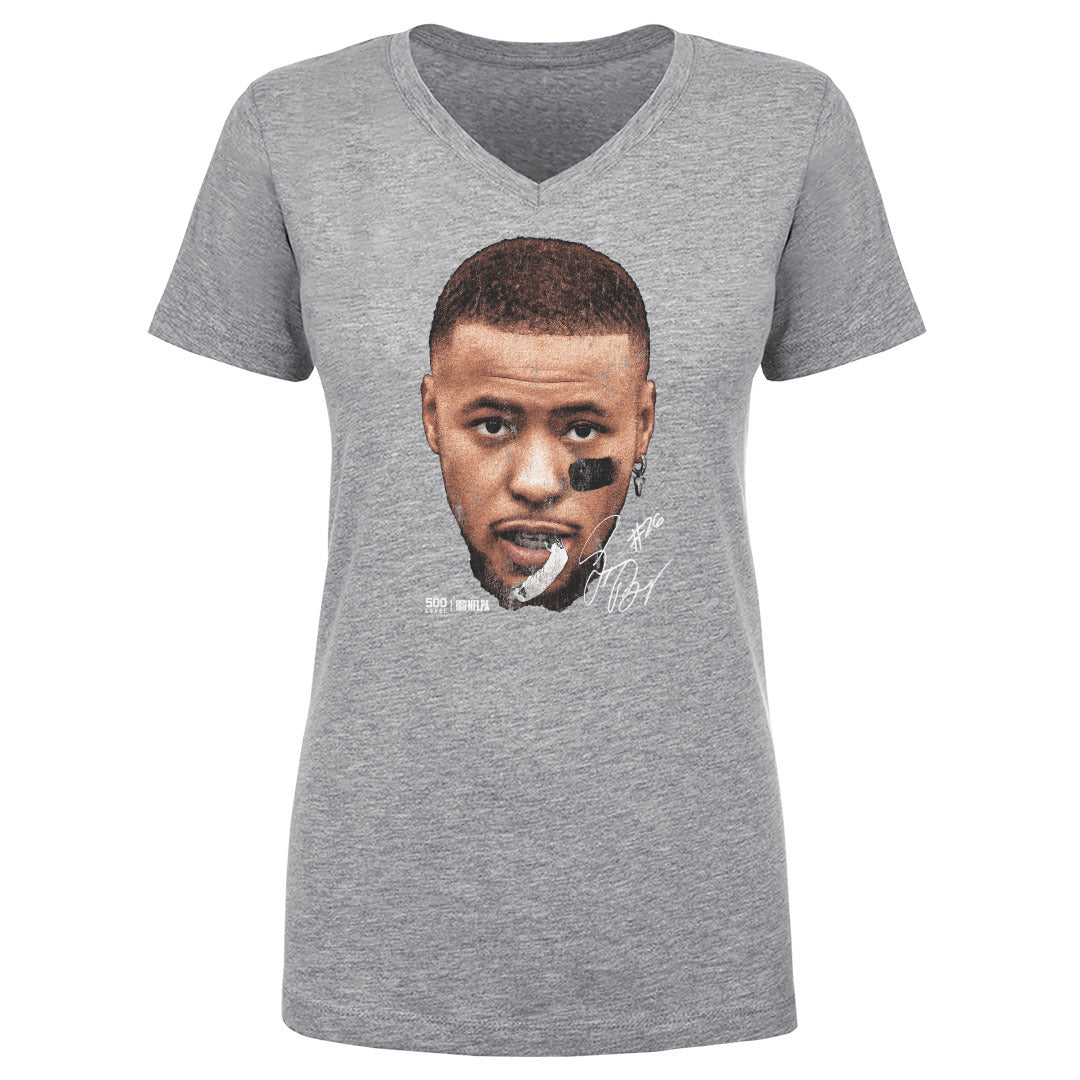 Saquon Barkley Women's V-Neck T-Shirt | 500 LEVEL