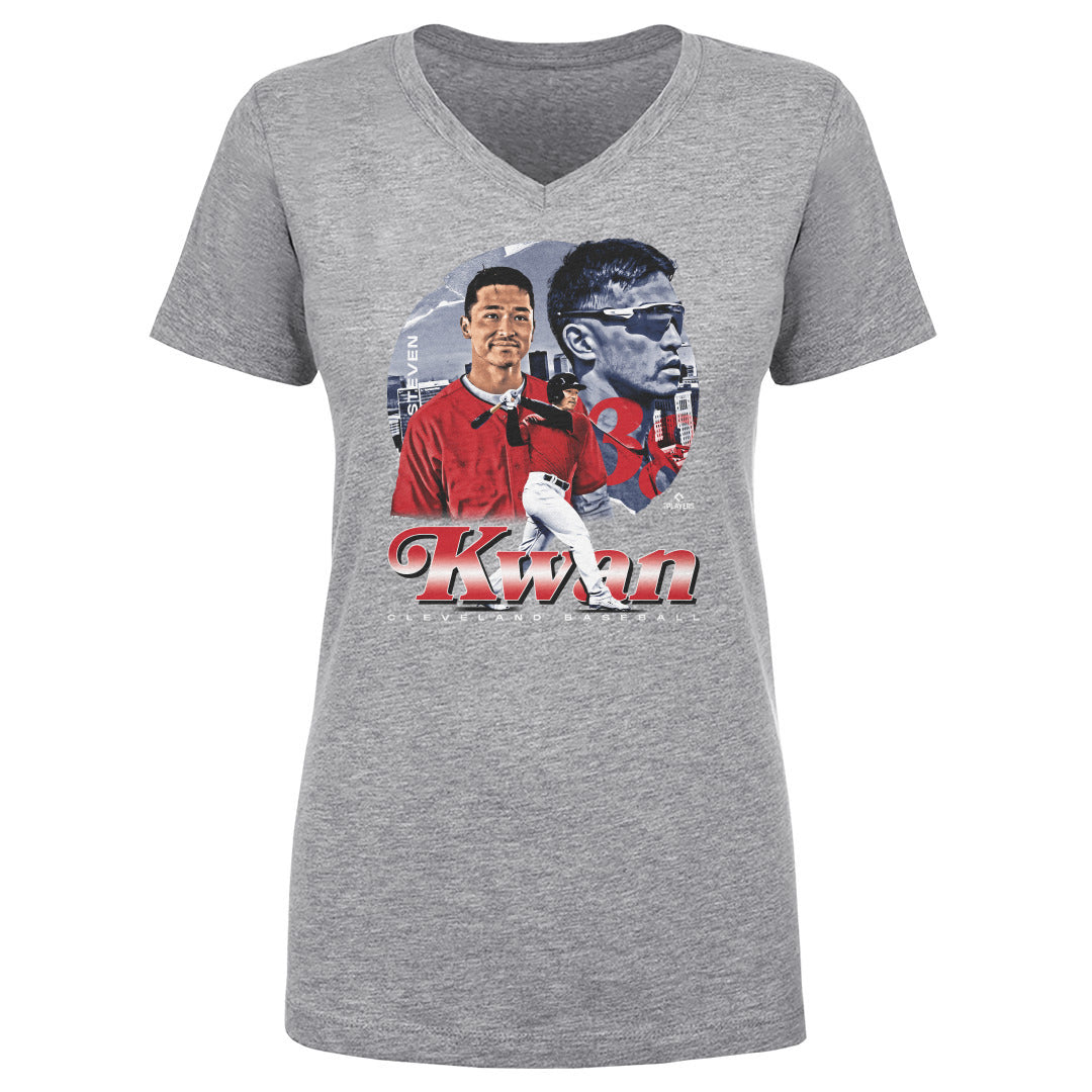 Steven Kwan Women's V-Neck T-Shirt | 500 LEVEL