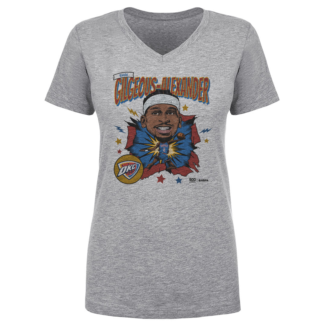 Shai Gilgeous-Alexander Women's V-Neck T-Shirt | 500 LEVEL