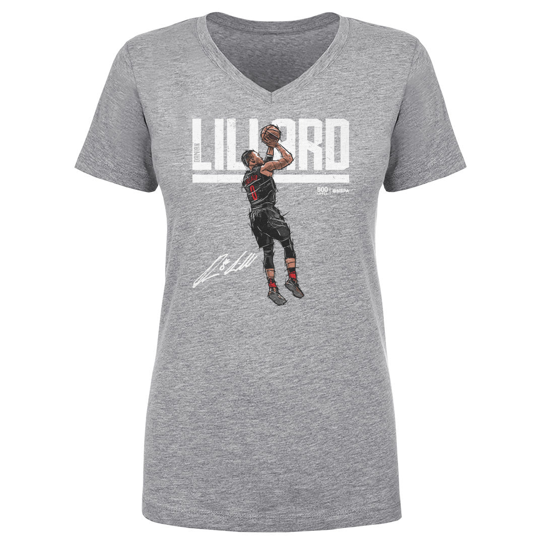 Damian Lillard Women's V-Neck T-Shirt | 500 LEVEL