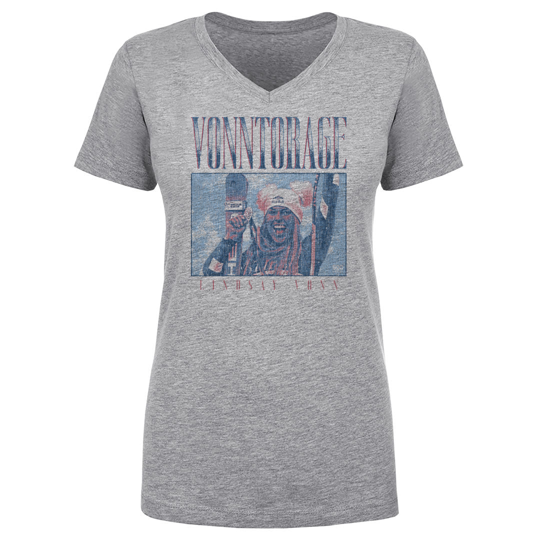 Lindsey Vonn Women's V-Neck T-Shirt | 500 LEVEL