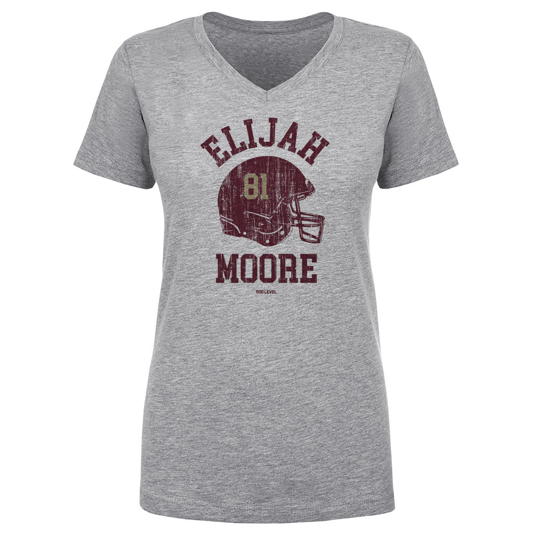 Elijah Moore Women's V-Neck T-Shirt | 500 LEVEL
