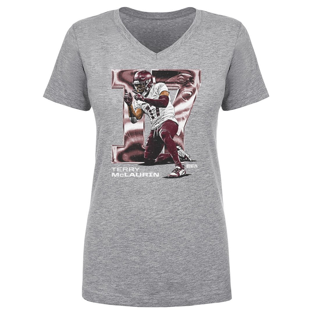 Terry McLaurin Women's V-Neck T-Shirt | 500 LEVEL