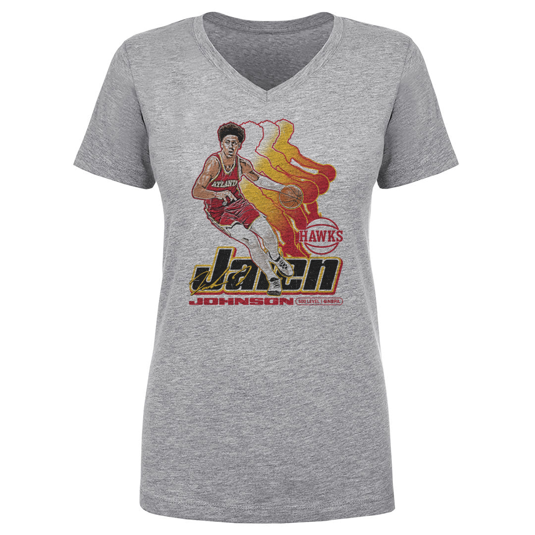 Jalen Johnson Women's V-Neck T-Shirt | 500 LEVEL