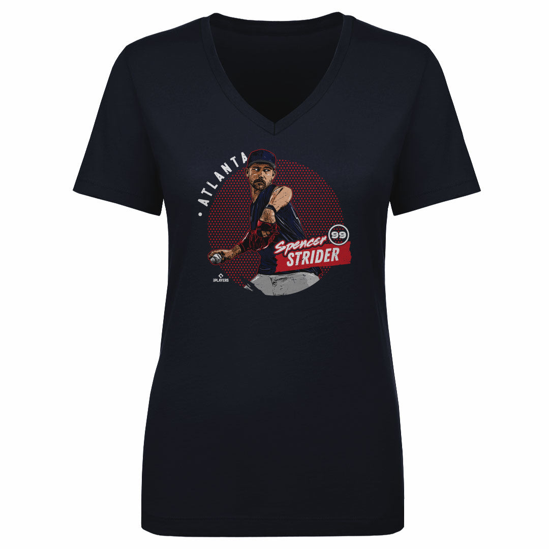 Spencer Strider Women's V-Neck T-Shirt | 500 LEVEL