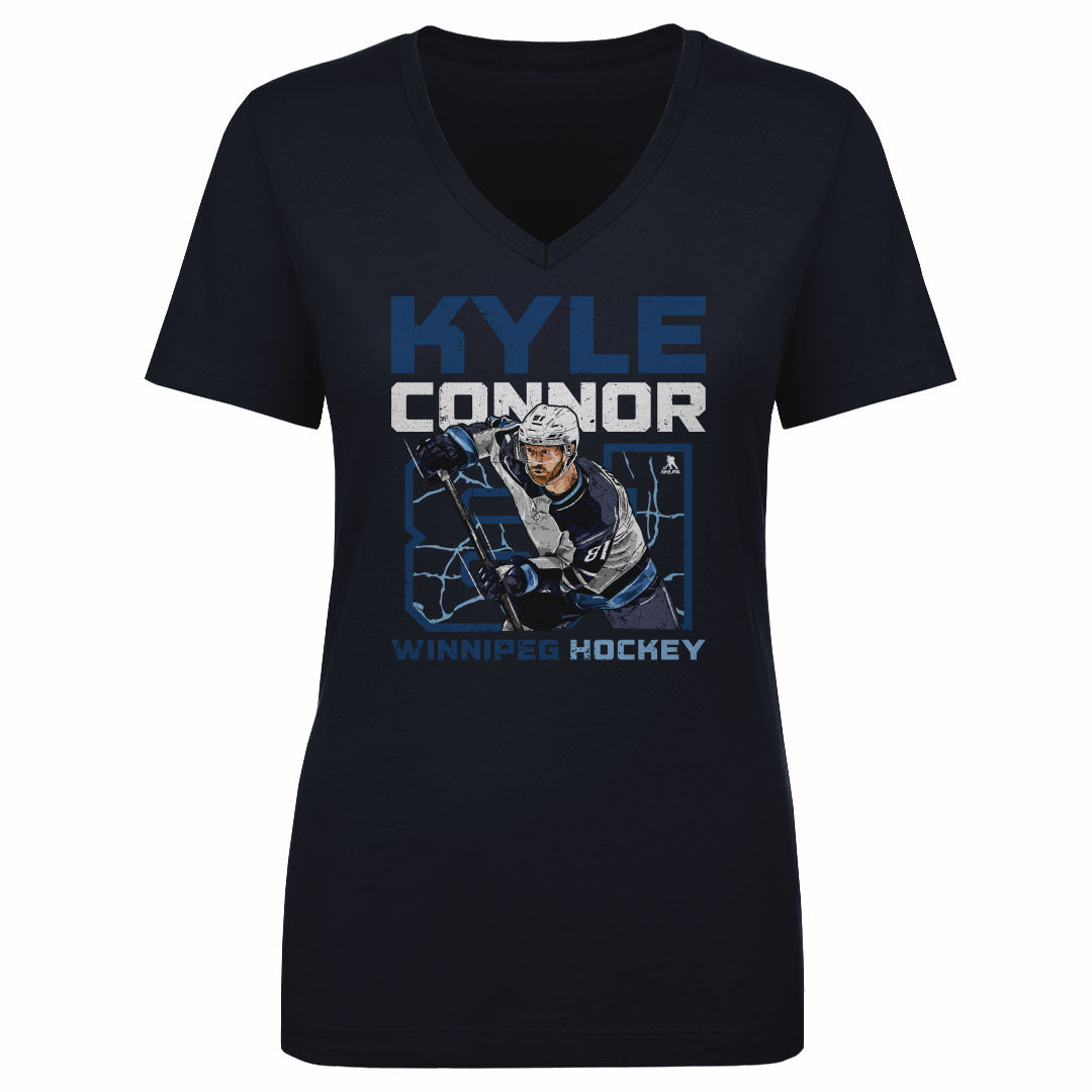 Kyle Connor Women's V-Neck T-Shirt | 500 LEVEL