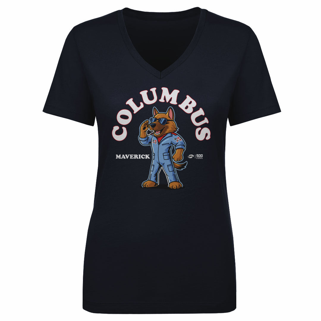 Columbus Aviators Women's V-Neck T-Shirt | 500 LEVEL