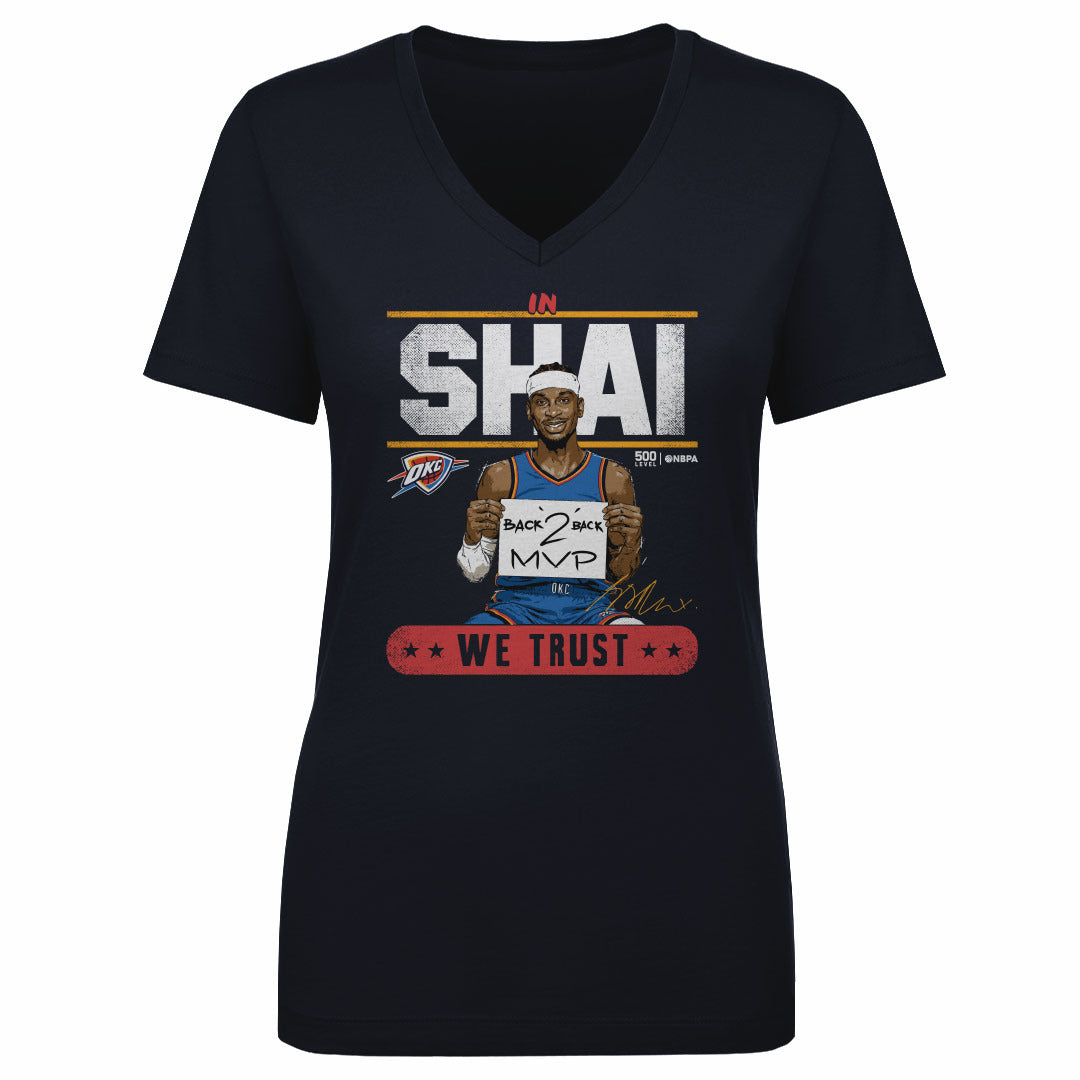 Shai Gilgeous-Alexander Women's V-Neck T-Shirt | 500 LEVEL