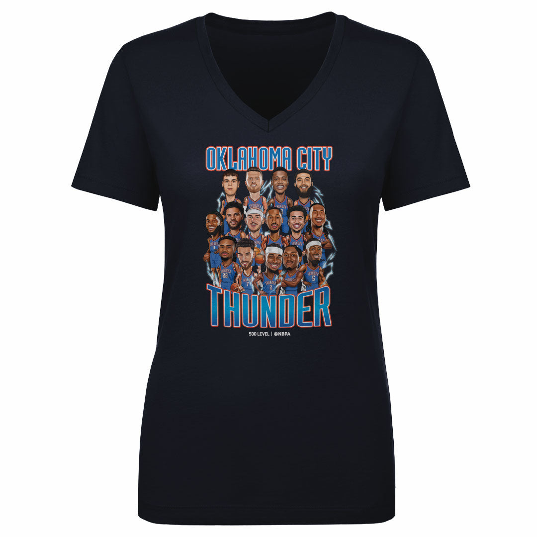 Oklahoma City Thunder Women's V-Neck T-Shirt | 500 LEVEL