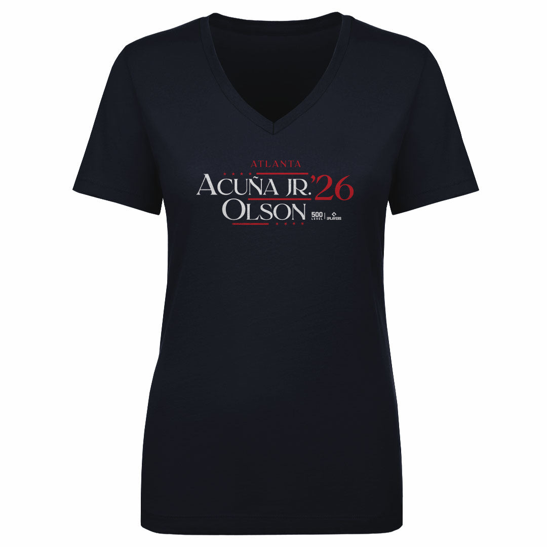 Ronald Acuna Jr. Women's V-Neck T-Shirt | 500 LEVEL