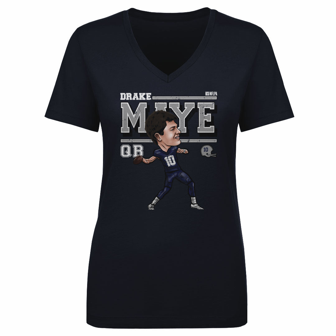 Drake Maye Women's V-Neck T-Shirt | 500 LEVEL