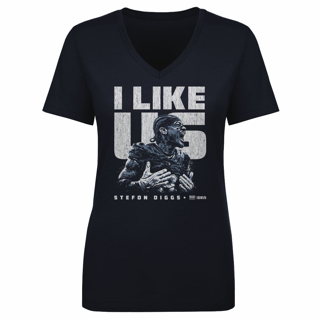 Stefon Diggs Women's V-Neck T-Shirt | 500 LEVEL