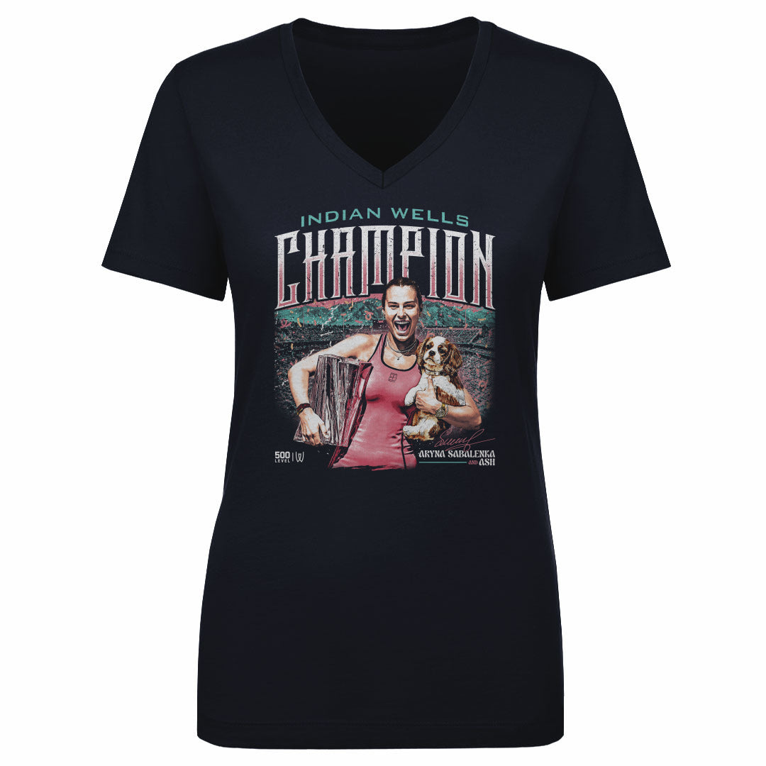 Aryna Sabalenka Women's V-Neck T-Shirt | 500 LEVEL