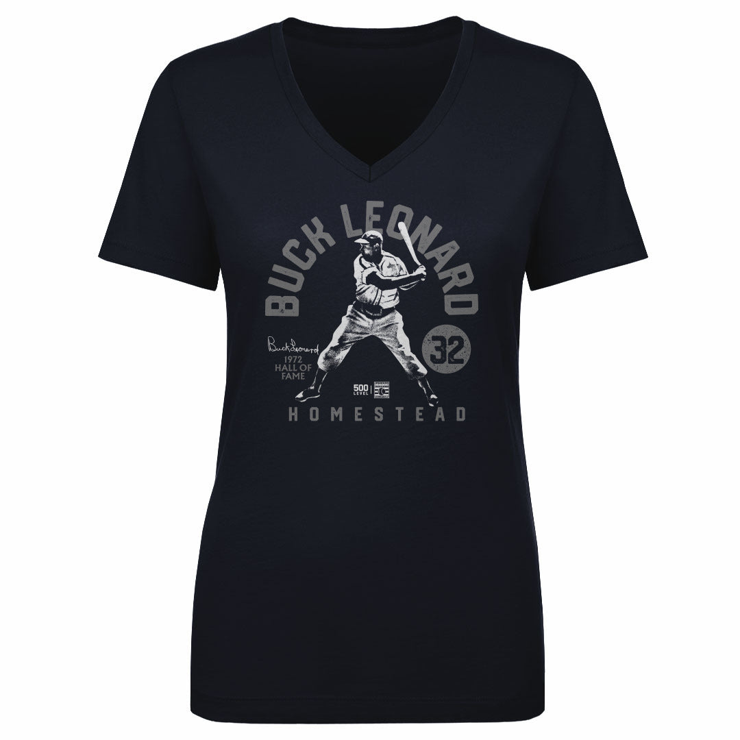 Buck Leonard Women's V-Neck T-Shirt | 500 LEVEL