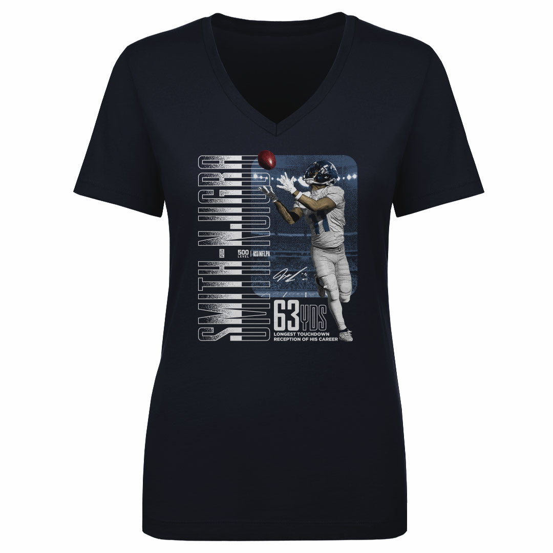 Jaxon Smith-Njigba Women's V-Neck T-Shirt | 500 LEVEL