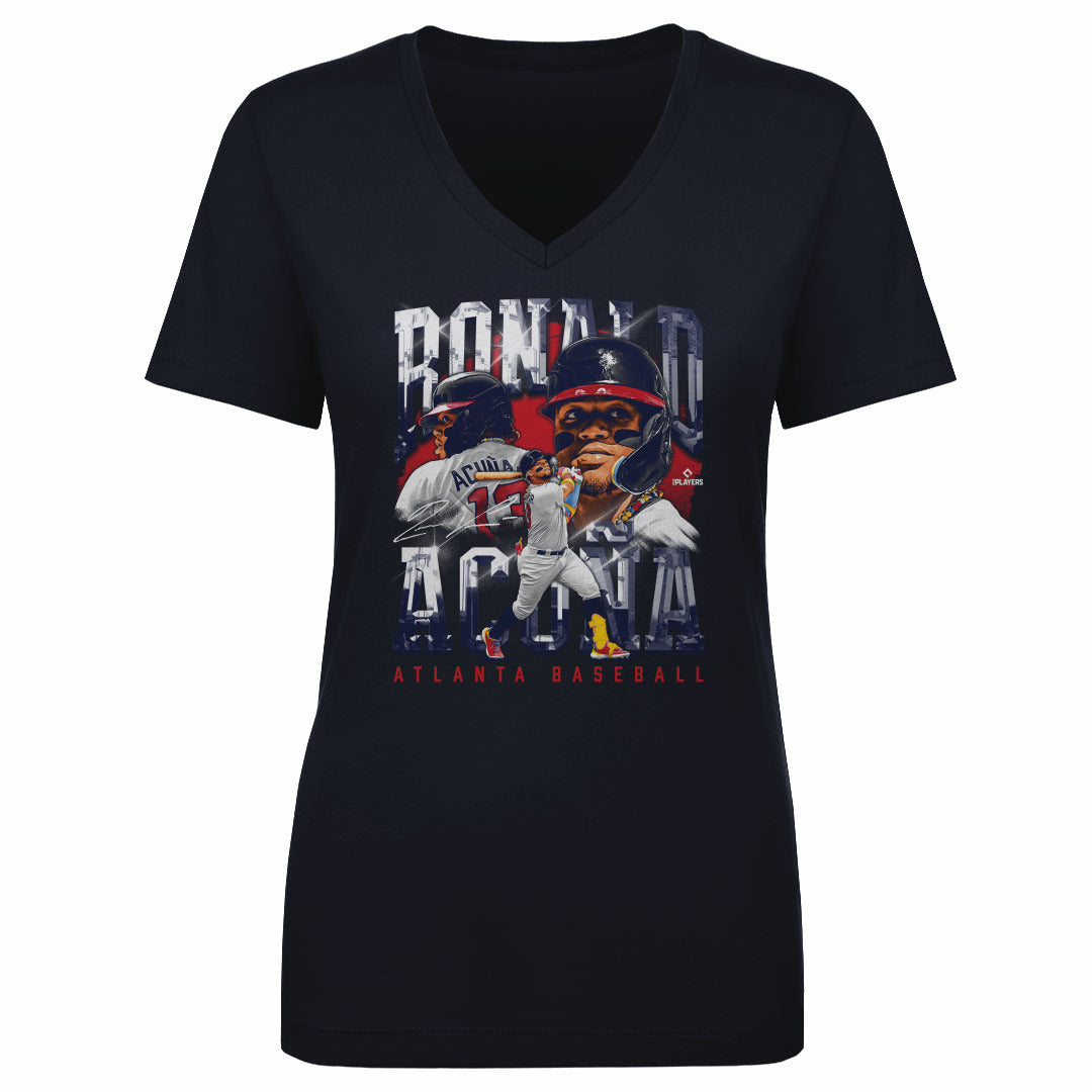 Ronald Acuna Jr. Women's V-Neck T-Shirt | 500 LEVEL
