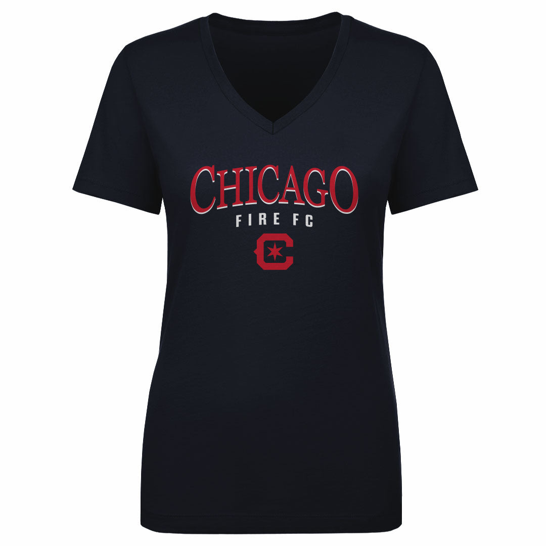 Chicago Fire FC Women's V-Neck T-Shirt | 500 LEVEL