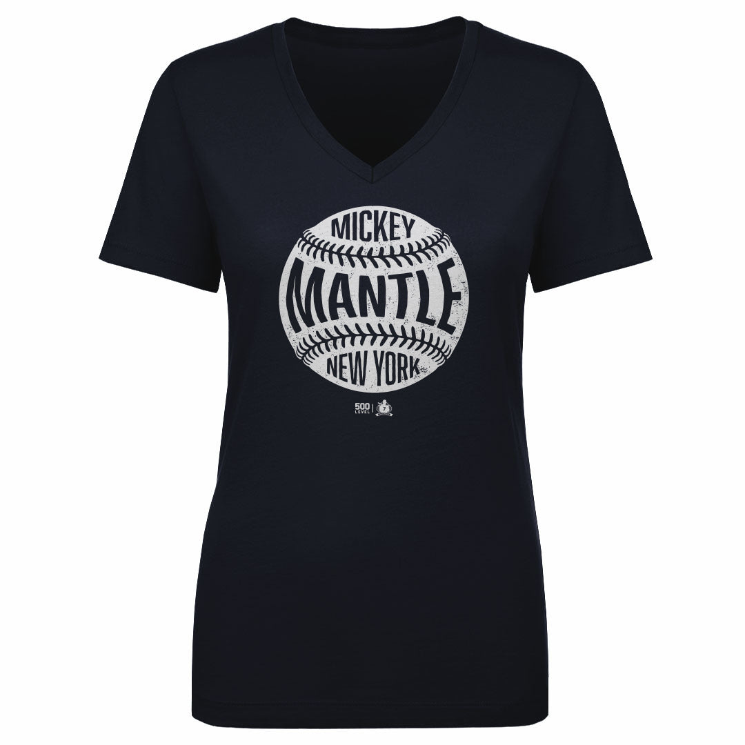 Mickey Mantle Women's V-Neck T-Shirt | 500 LEVEL