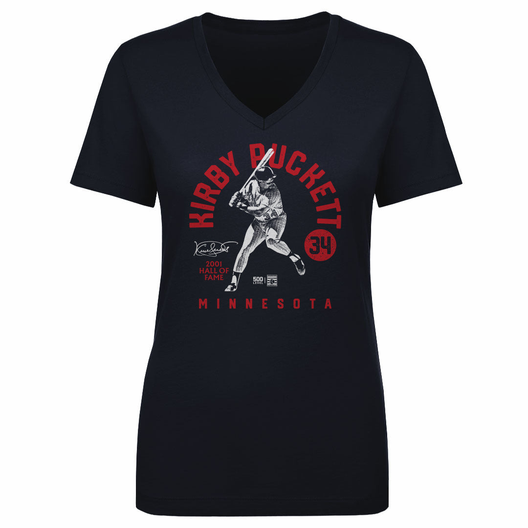 Kirby Puckett Women's V-Neck T-Shirt | 500 LEVEL