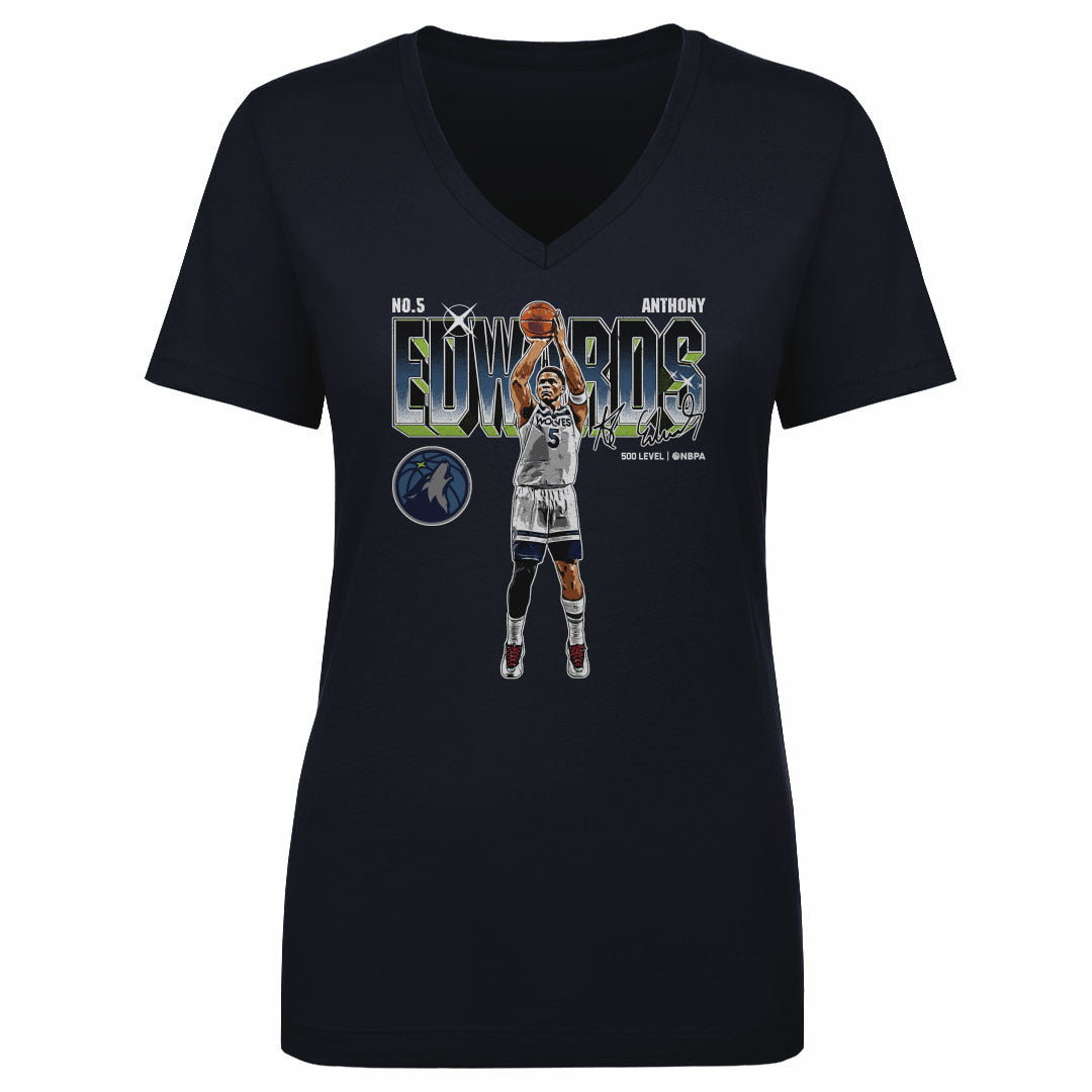 Anthony Edwards Women's V-Neck T-Shirt | 500 LEVEL