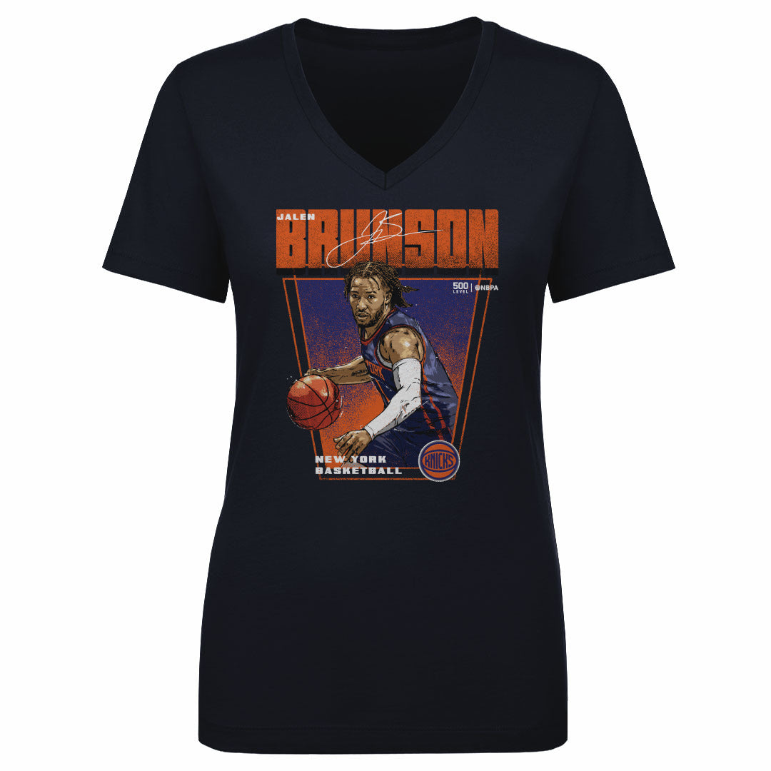 Jalen Brunson Women's V-Neck T-Shirt | 500 LEVEL