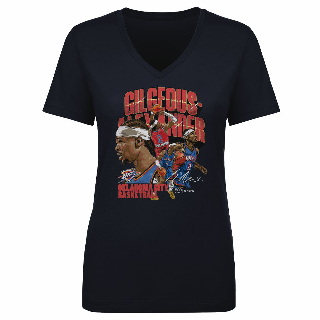 Shai Gilgeous-Alexander Women's V-Neck T-Shirt | 500 LEVEL