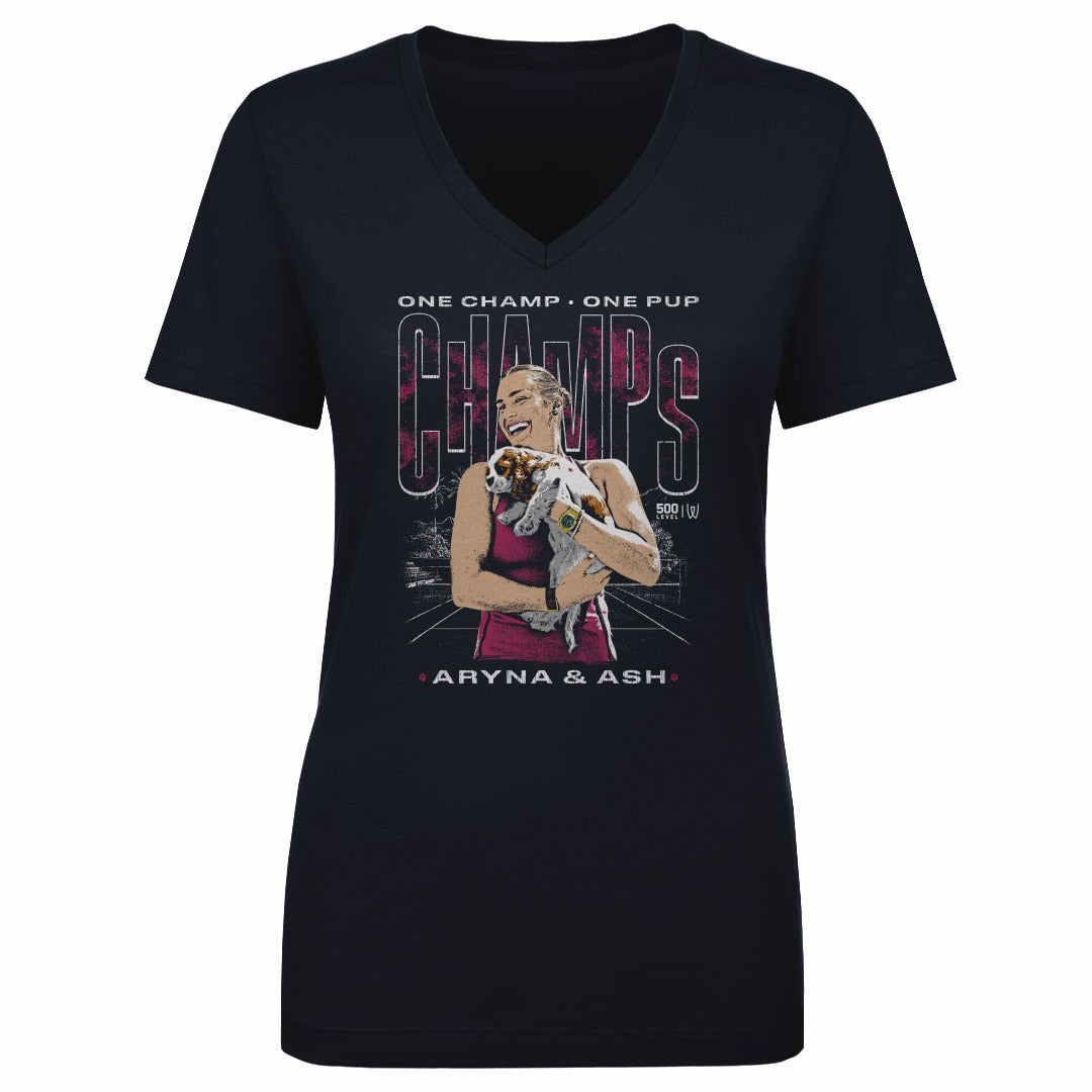 Aryna Sabalenka Women's V-Neck T-Shirt | 500 LEVEL