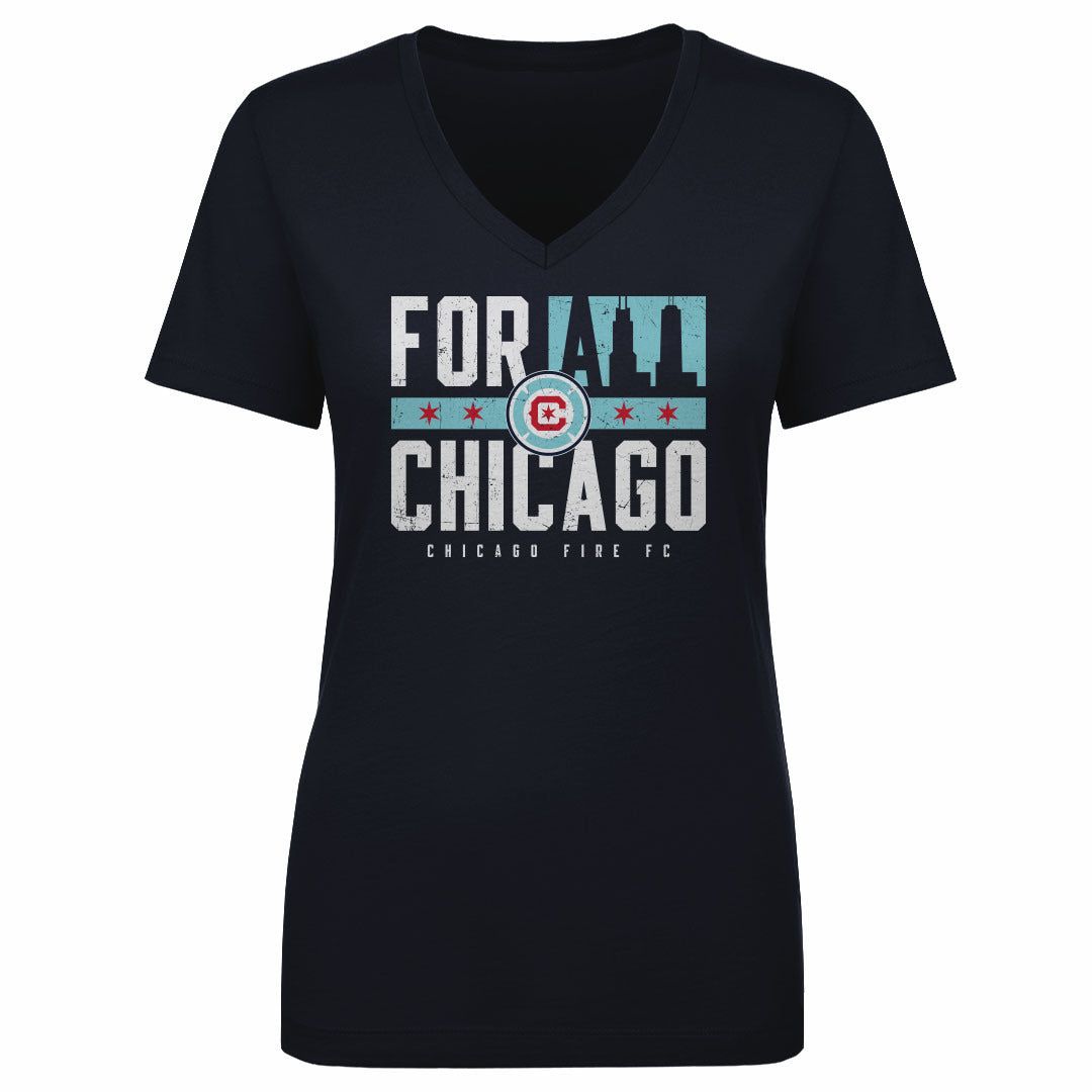 Chicago Fire FC Women's V-Neck T-Shirt | 500 LEVEL