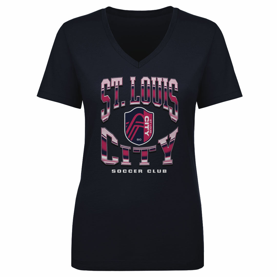 St. Louis City SC Women's V-Neck T-Shirt | 500 LEVEL