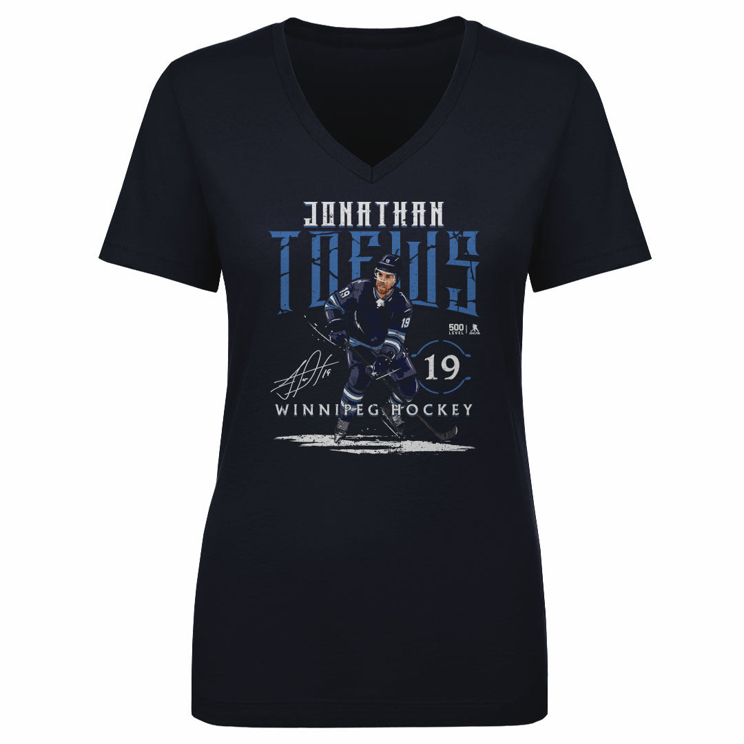 Jonathan Toews Women's V-Neck T-Shirt | 500 LEVEL