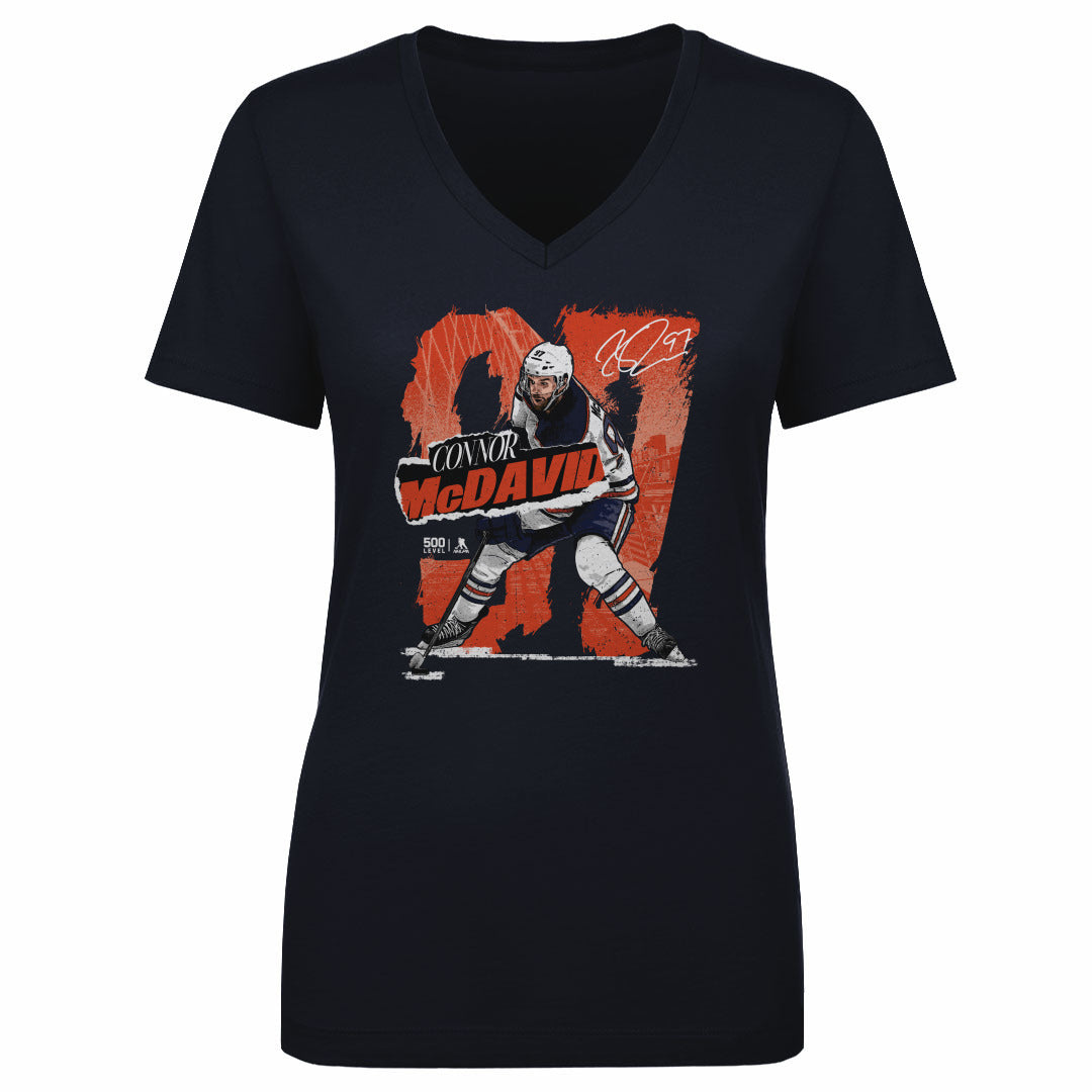 Connor McDavid Women's V-Neck T-Shirt | 500 LEVEL