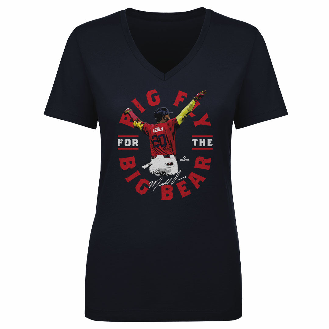 Marcell Ozuna Women's V-Neck T-Shirt | 500 LEVEL