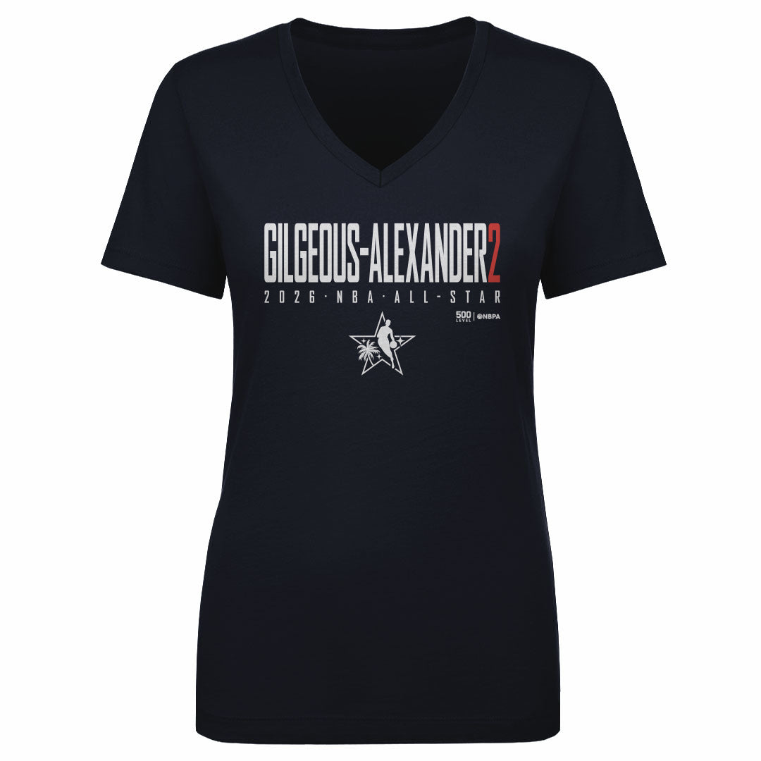 Shai Gilgeous-Alexander Women's V-Neck T-Shirt | 500 LEVEL