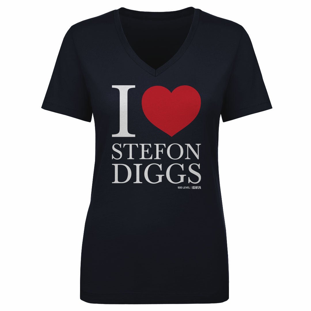 Stefon Diggs Women's V-Neck T-Shirt | 500 LEVEL